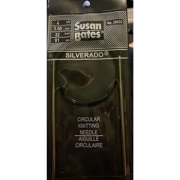 NEW Susan Bates Silverado Circular Knitting Needle US 4. 3.5 mm. 32 Inch, 81 cm - Picture 1 of 6